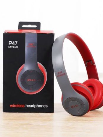 P47 Wireless Gaming Headphone Bluetooth Headset Foldable Headband Handsfree with Calling Function/Aux Line TF Card MP3 Player Headphone (Multi)