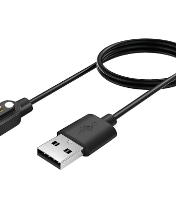 Smartwatch Charging Cable | Safe, Fast Charging for Fire-Boltt, Noise, Dizo, beatXP & 2 Pin Charger Watches (with 4mm Gap Between 2 Pins) | Verify Cable Port Before Ordering | 5V USB Compatible